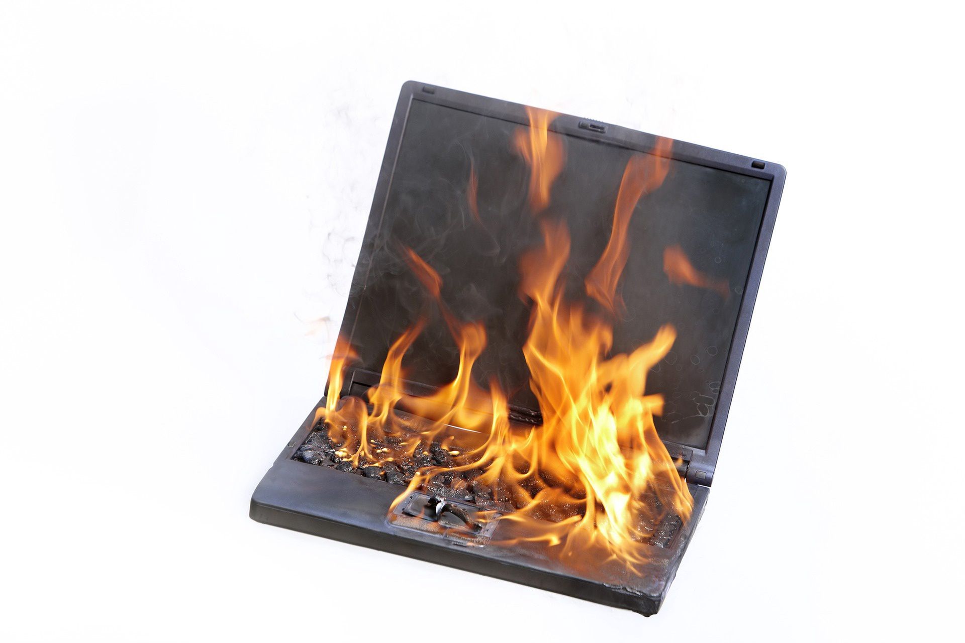 computer burning