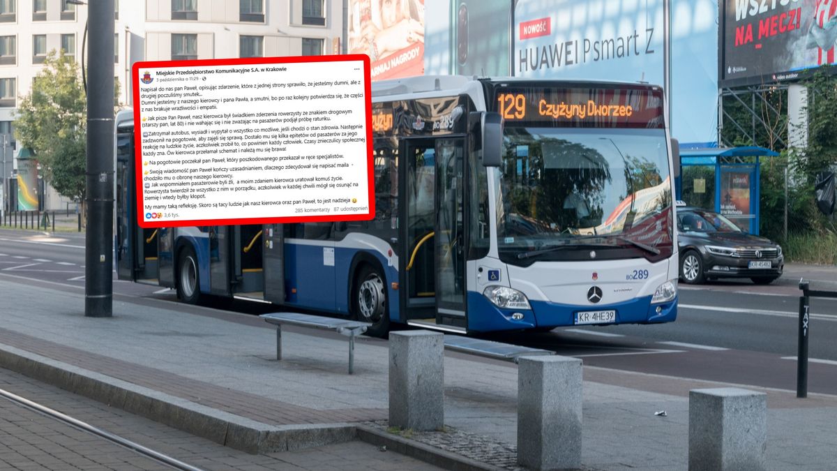 Opisali historię kierowcy MPK Kraków.