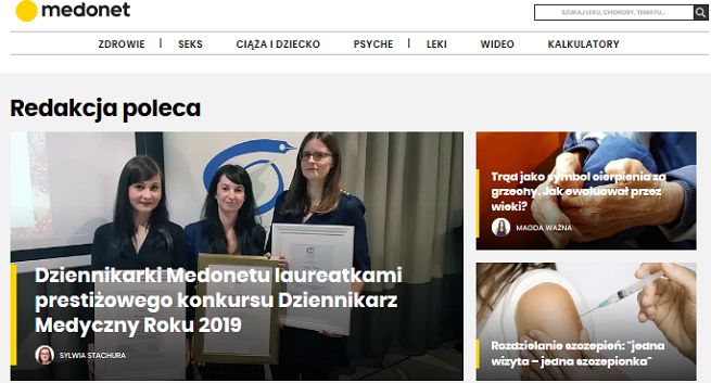 Medonet.pl w nowej odsłonie z dwustopniowym systemem weryfikacji treści. Anna Zimny-Zając redaktorem naczelnym