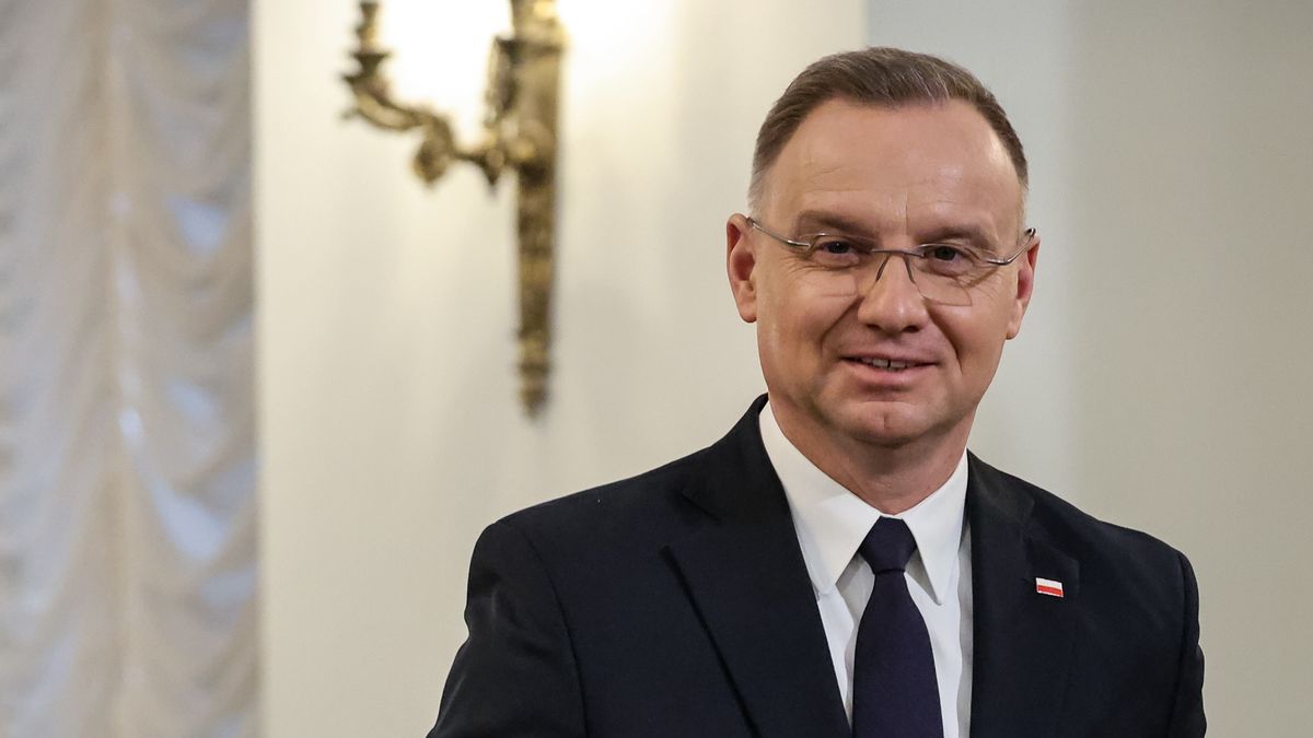 Andrzej Duda President of Poland holds a Polish National Security Council in response to the new approach of the USA administration towards the war in Ukraine and security in Europe in the Presidential Palace in Warsaw on February 24, 2025. President Andrzej Duda decided to hold the meeting on the third anniversary of the invasion of Ukraine to underline Polish support in the Ukrainian struggle. (Photo by Dominika Zarzycka/NurPhoto via Getty Images)