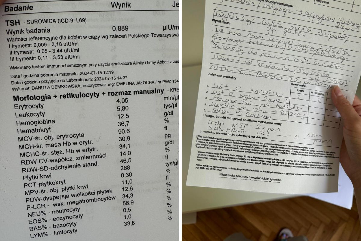 Wyniki skonfrontowałam z badaniami obrazowymi oraz laboratoryjnymi