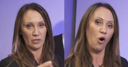 Anna Nowak-Ibisz podnieca się urządzeniem do mierzenia stopy