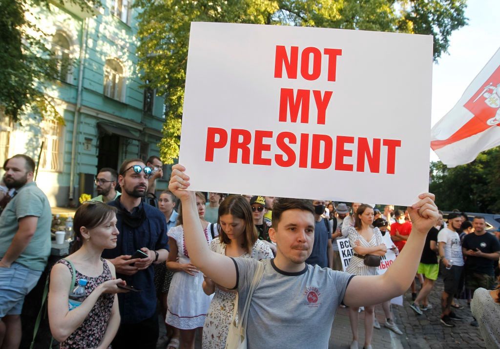 Demonstracja w Mińsku