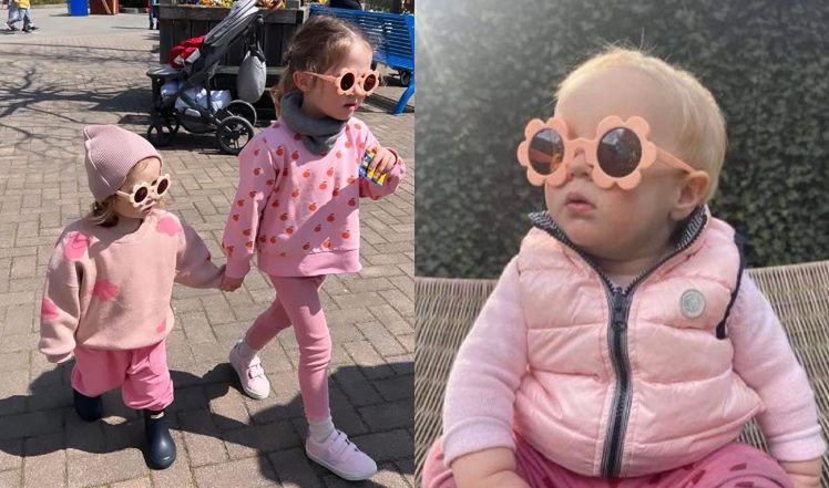 Córka Jacka Kurskiego w takich samych okularach jak Klara i Laura Lewandowskie