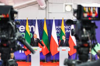 Krynica Forum 2023. Prezydenci Polski i Litwy ramię w ramię dla Ukrainy