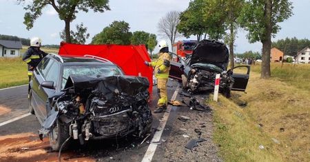 Pijany kierowca spowodował wypadek. Dwie osoby zginęły, ranne dzieci