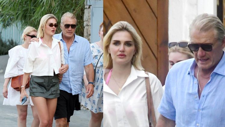66-letni Dolph Lundgren relaksuje się ze swoją 27-letnią narzeczoną na Mykonos