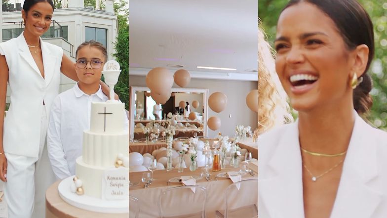 Klaudia El Dursi opublikowała wideo z komunii syna