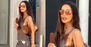 Marina Łuczenko z lodem na patyku i w cekinowej mini melduje się w Cannes. Światowo? (FOTO)