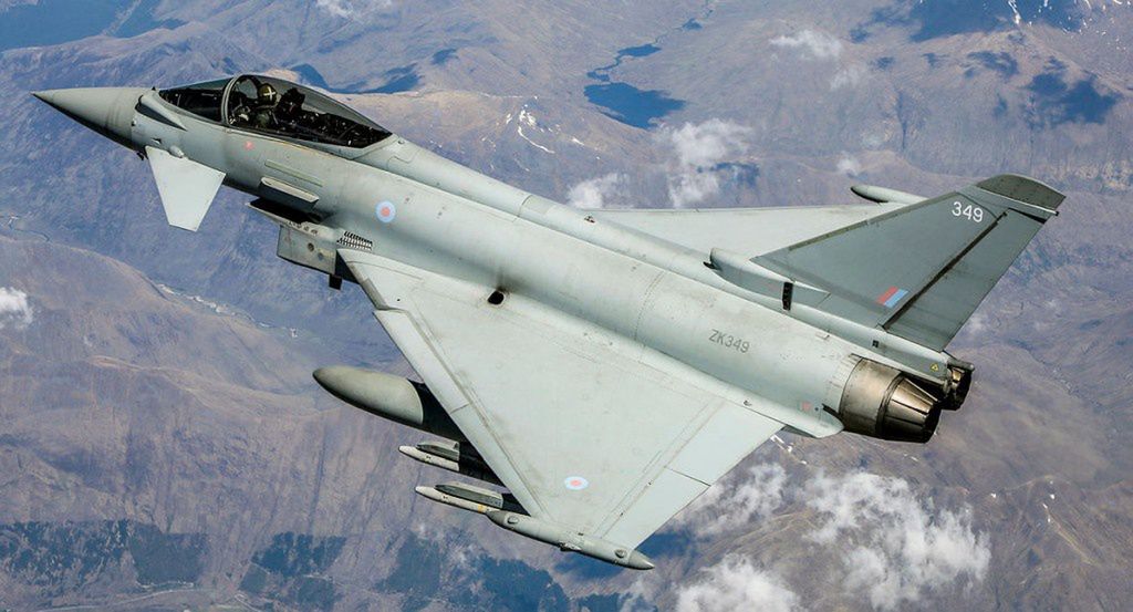 RAF-owski Typhoon z serii Tranche 1 – ZJ912