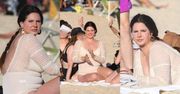 Lana del Rey z nietęgą miną korzysta z uroków życia, relaksując się z przyjaciółmi na plaży w Rio de Janeiro (ZDJĘCIA)
