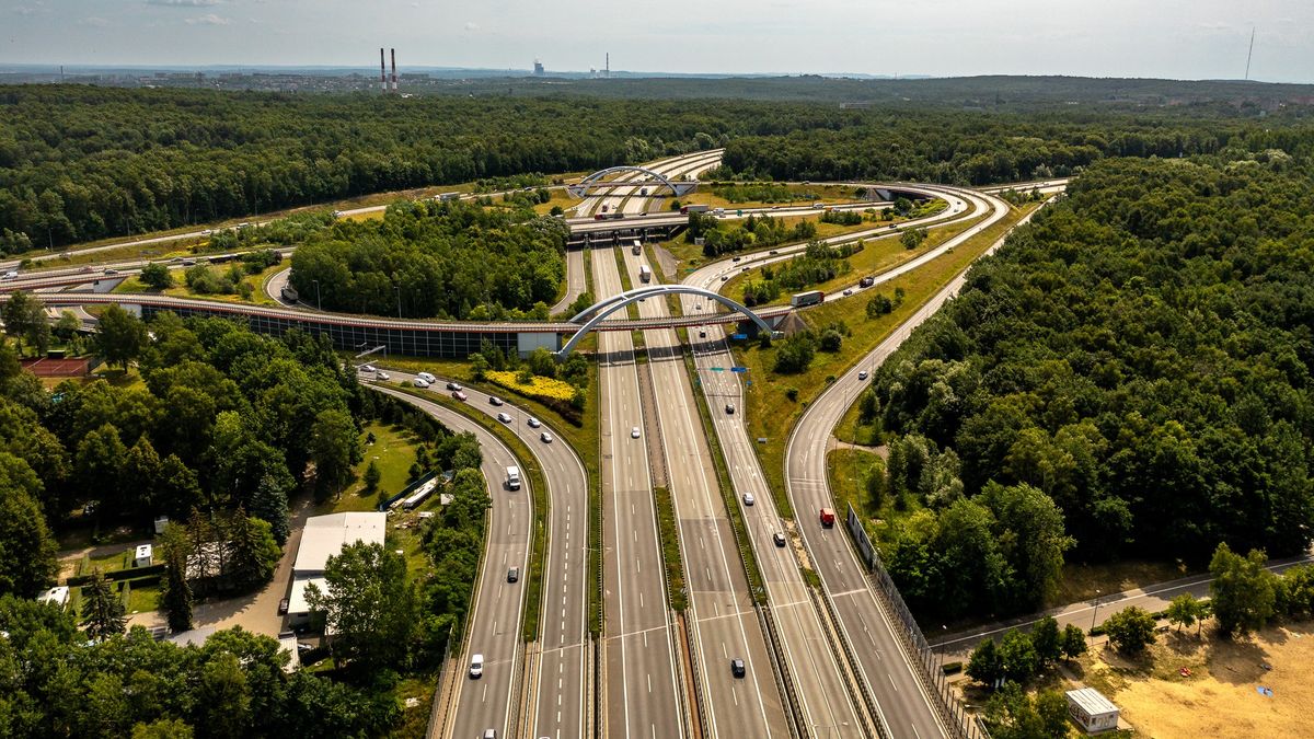 Węzeł na autostradzie A4
