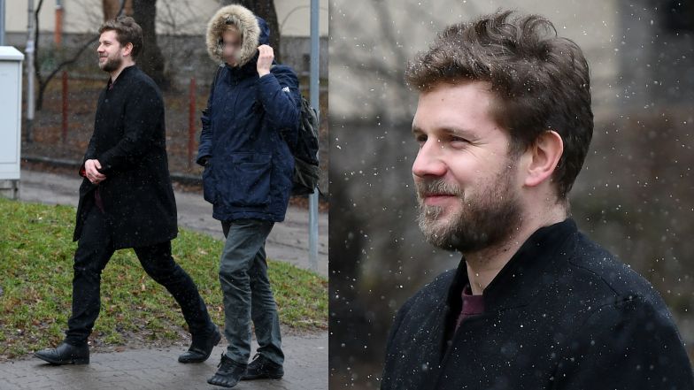 Tak wyglądała wizyta Antka Królikowskiego na komendzie