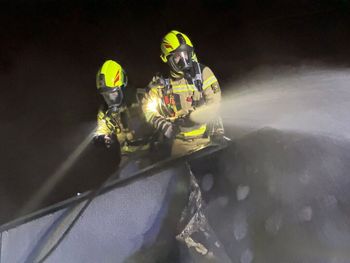 Poznań: Nocny pożar przy markecie