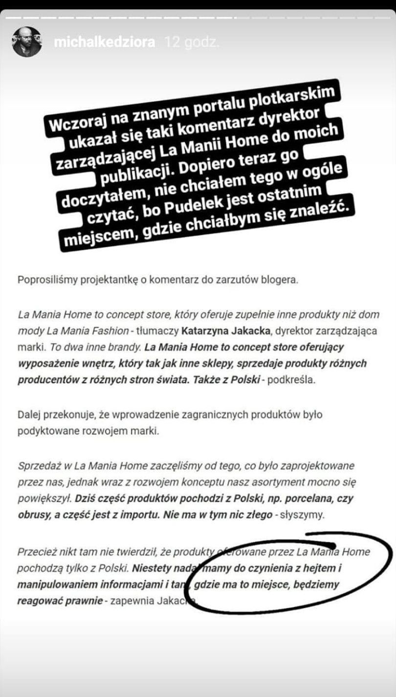 Michał Kędziora znów uderza w La Mania Home