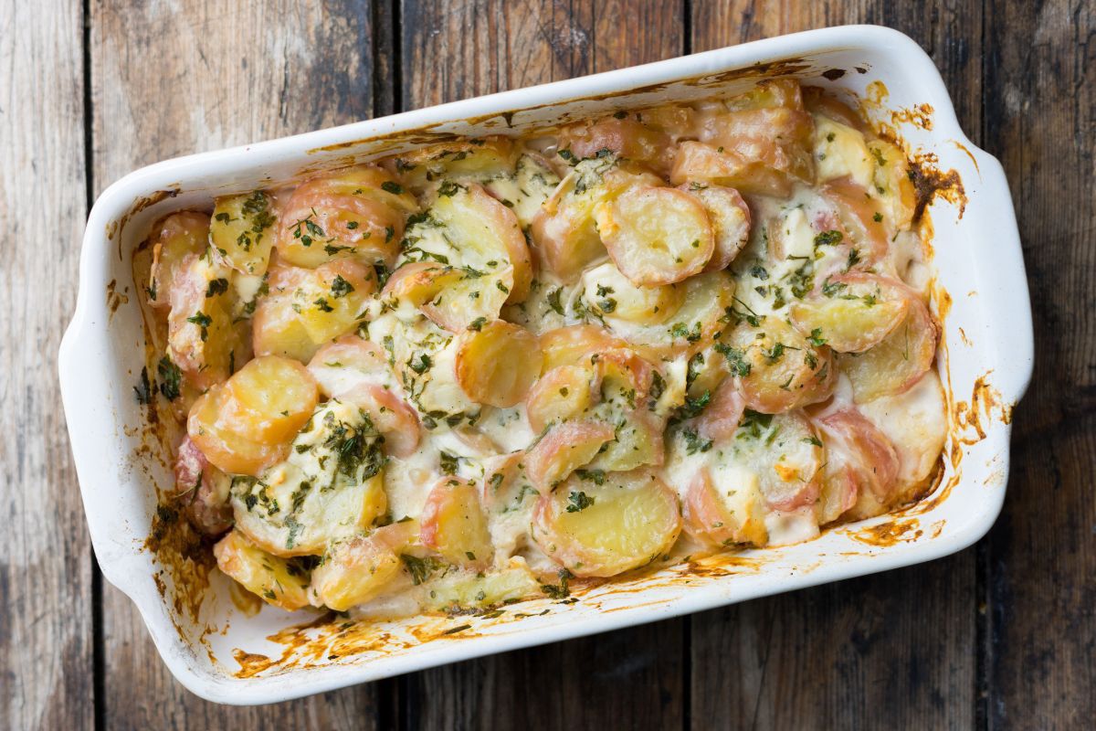Casserole with potatoes - Delights