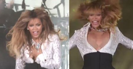 Beyonce pokazała piersi na koncercie!