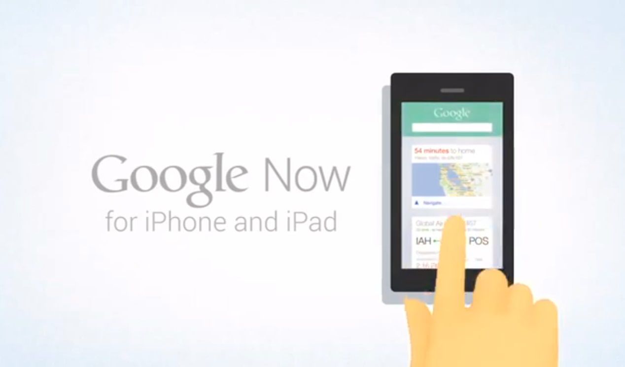Google Now dla iOS (fot. engadget.com)