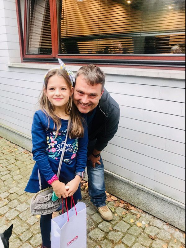 Piotr Czubaszek i Hania Wałęsa w październiku 2021 r.
