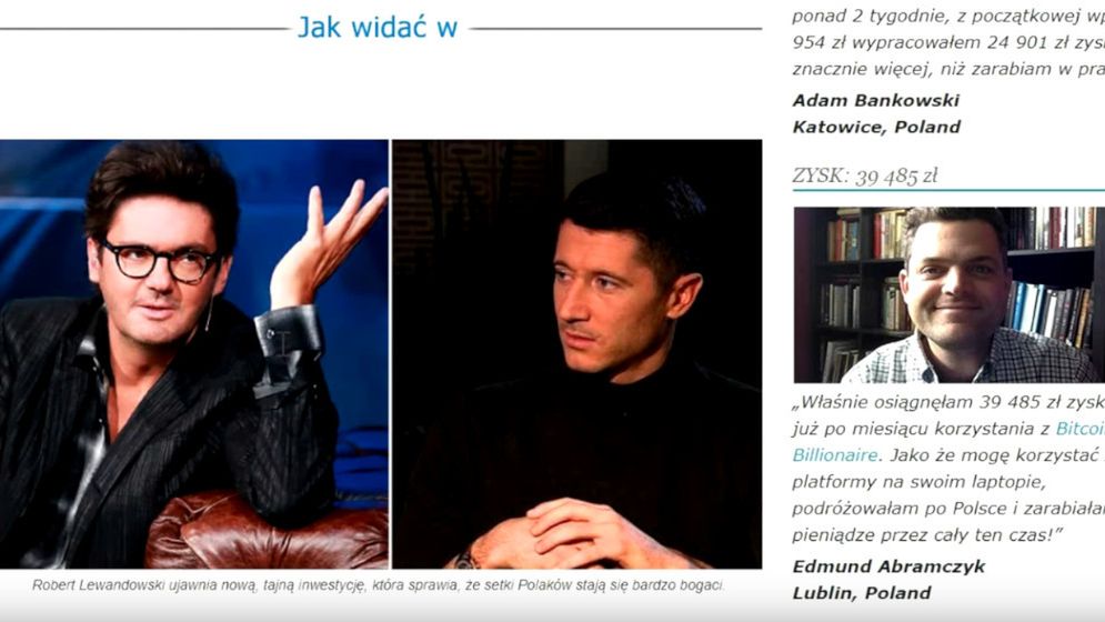 Oszustwo na Roberta Lewandowskiego i jego schemat (fot. YouTube)