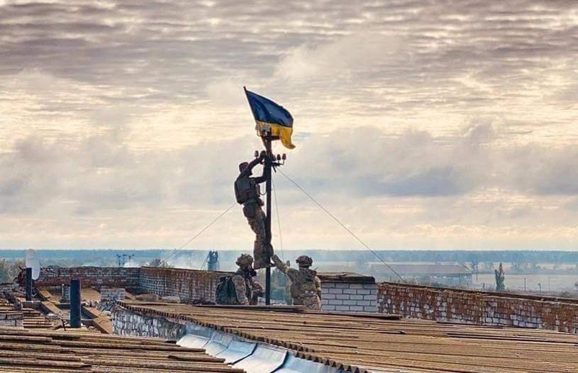 Flaga ukraińska ponownie nad miejscowością Wysokopilla