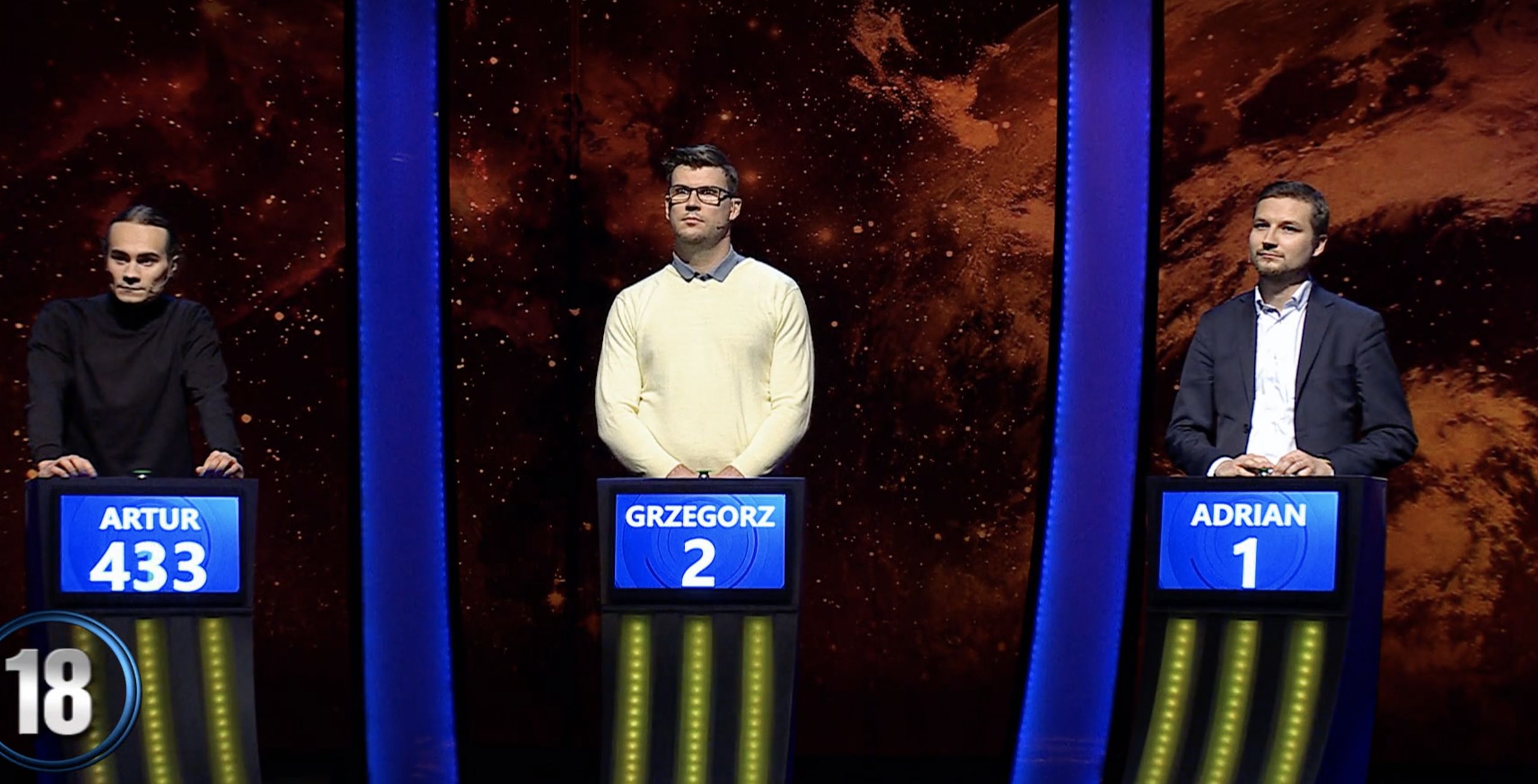 Kadr z programu "Jeden z dziesięciu"