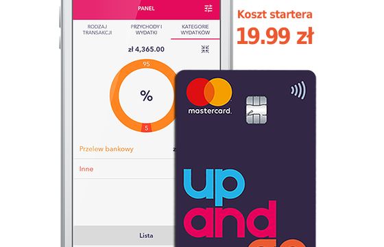 Up and Go - nowa karta płatnicza do kupienia w sklepach Żabka