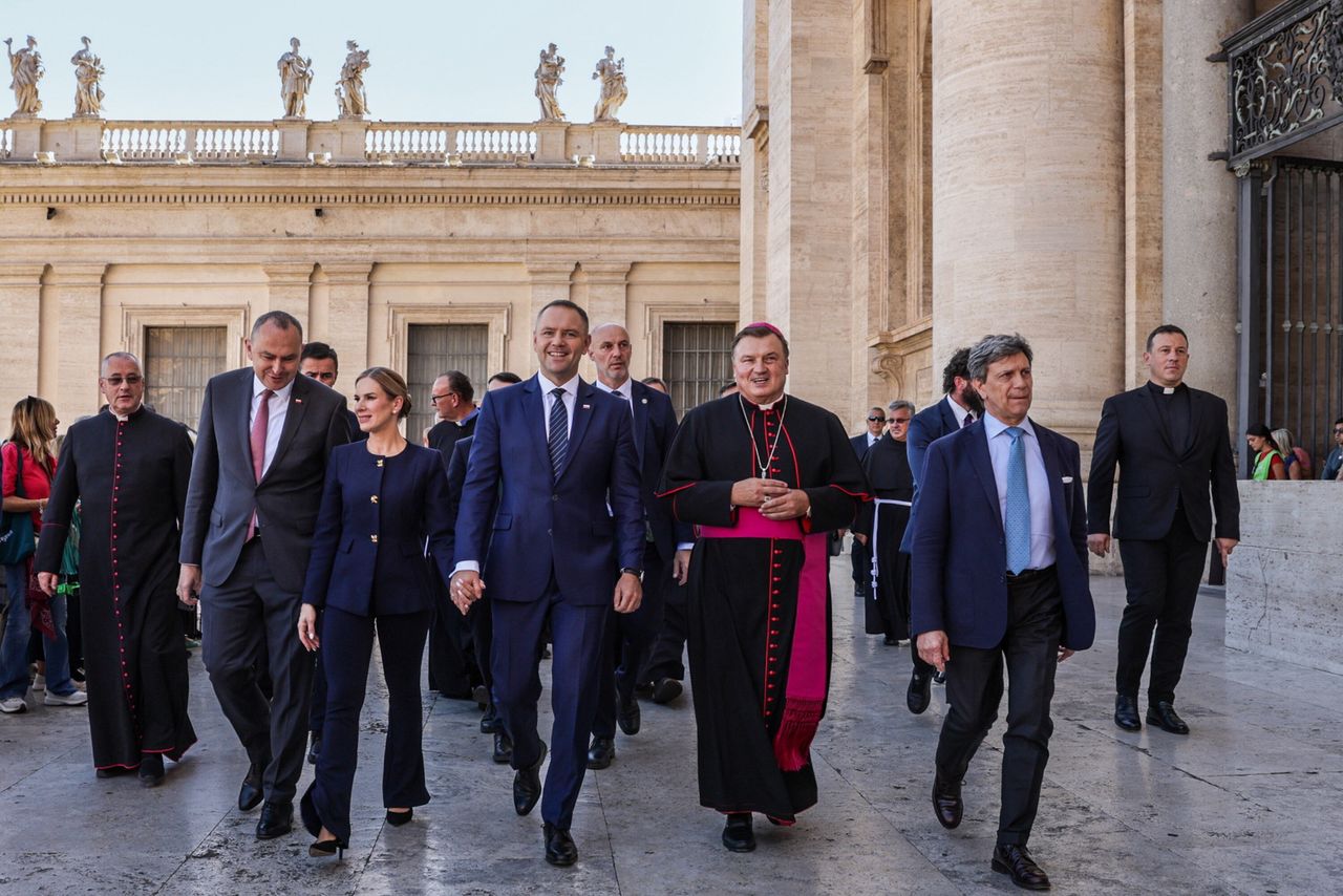 Nawrocki w Watykanie. Skomentował słowa Tuska