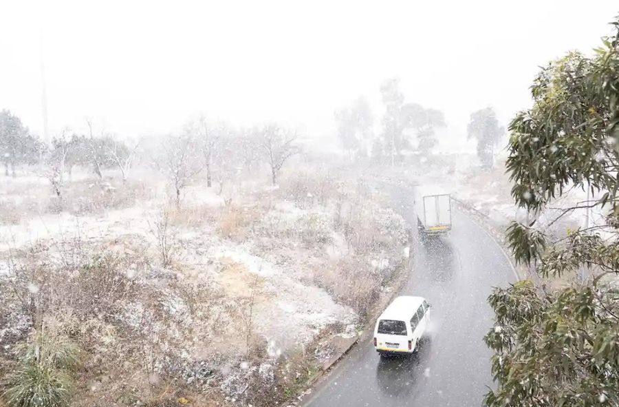 Opady śniegu w RPA