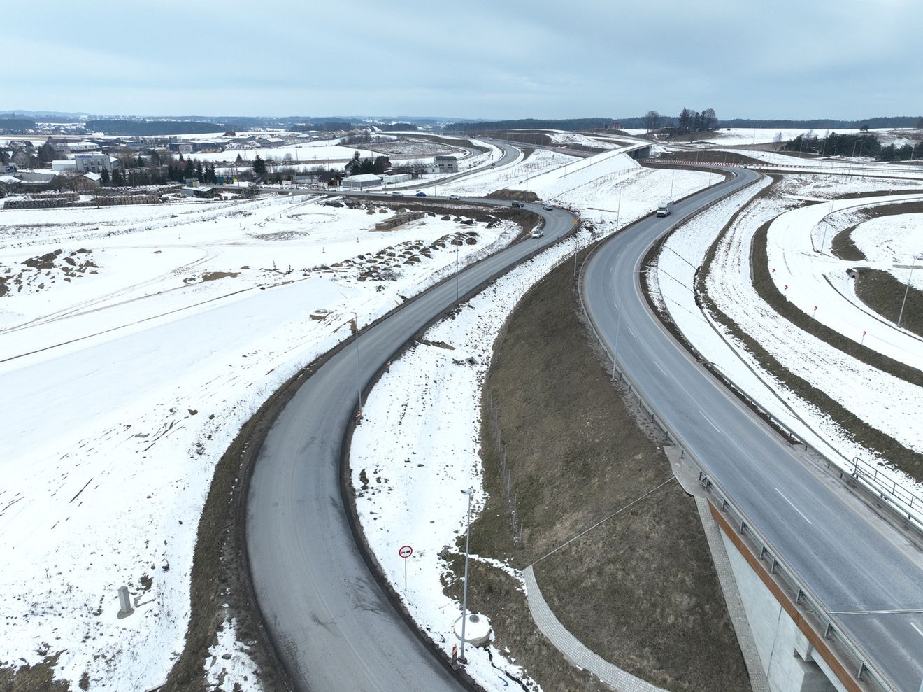 Budowa Obwodnicy Metropolii Trójmiasta w lutym 2025 r.