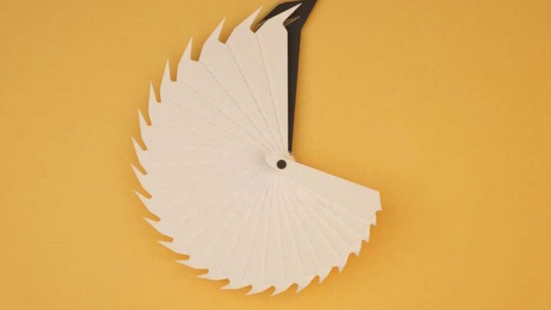 Zegar rozwijany jak wachlarz [wideo] 1