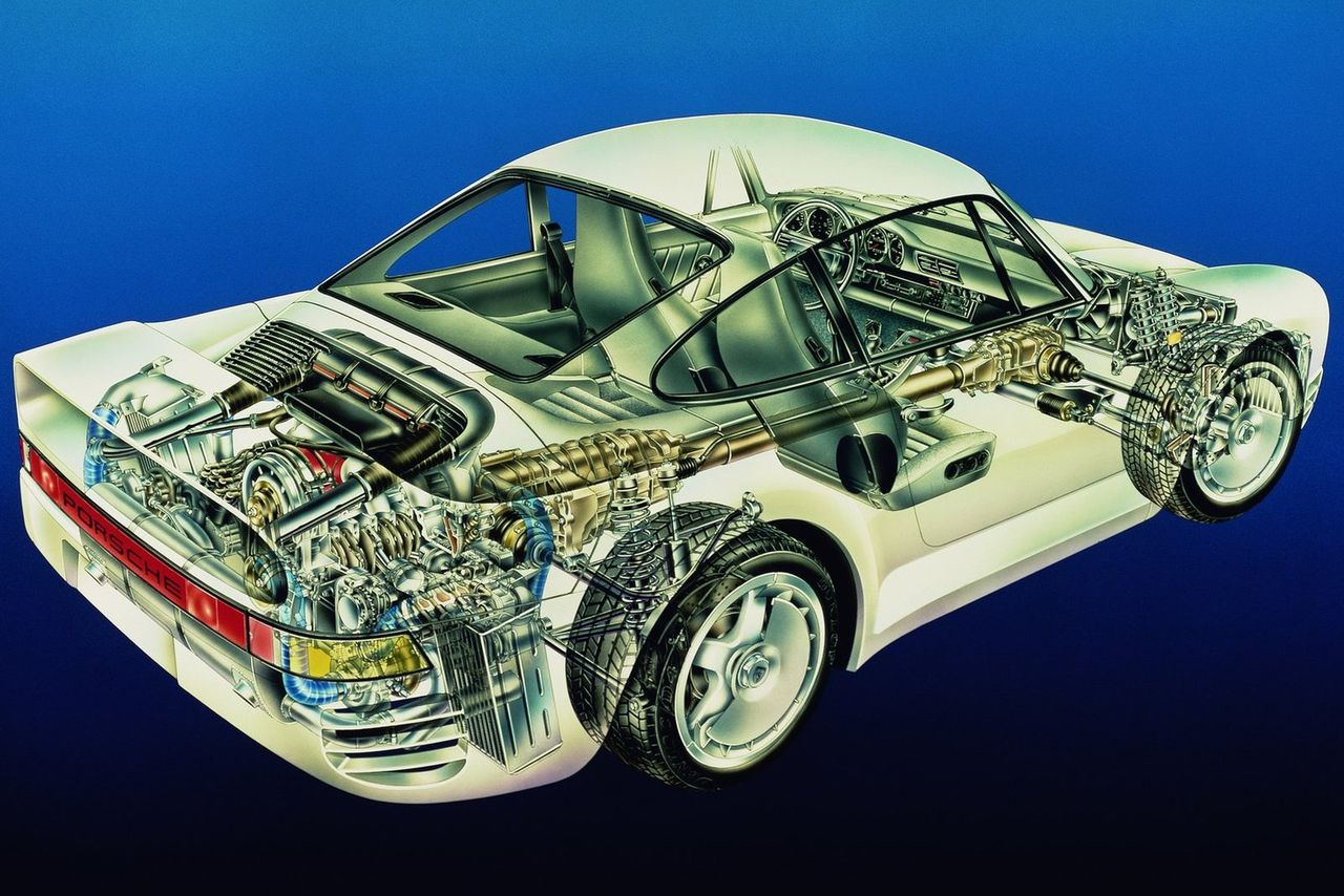 Napęd na cztery koła Porsche nie ma konkretnej nazwy, za to wszystkie modele wyposażone w to rozwiązanie noszą oznaczenie 4S. System z kultowego 959 przetrwał praktycznie do dziś