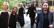 Uśmiechnięci Keanu Reeves i Alexandra Grant maszerują na Broadway, trzymając się za ręce (ZDJĘCIA)