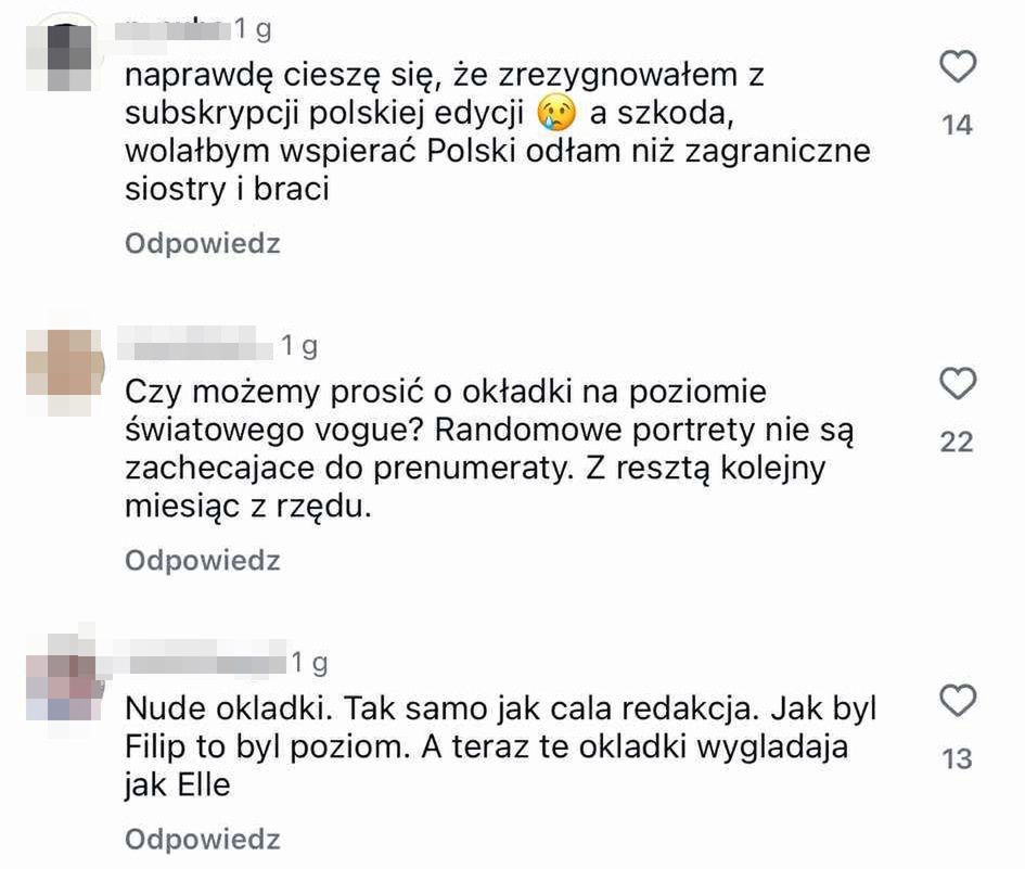 Internauci psioczą na "NUDNE" okładki "Vogue Polska"