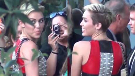 Miley na premierze filmu Liama!