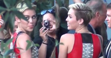 Miley na premierze filmu Liama!
