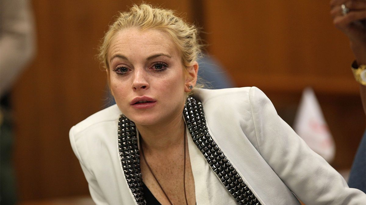 Lindsay Lohan podczas rozprawy sądowej nie wygląda dobrze.