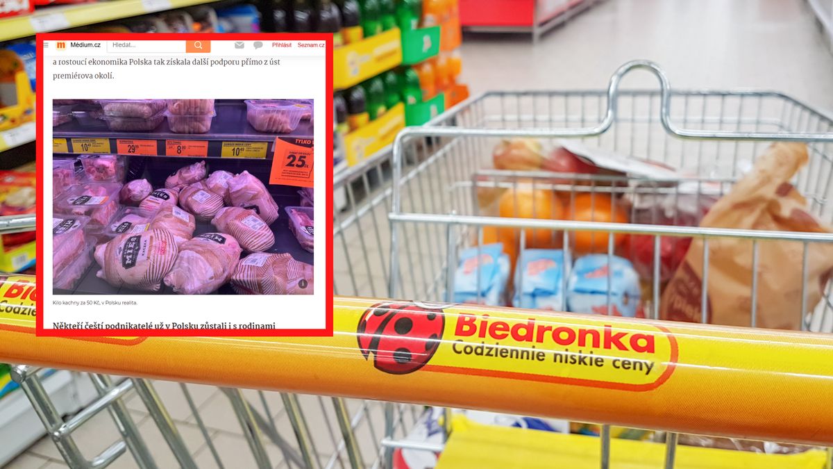 Czech zdziwił się, gdy zobaczył ceny w Biedronce.