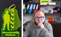 Nowy kryzys na granicy z Białorusią. By przetrwać, sprzedaje breloczki żołnierzom