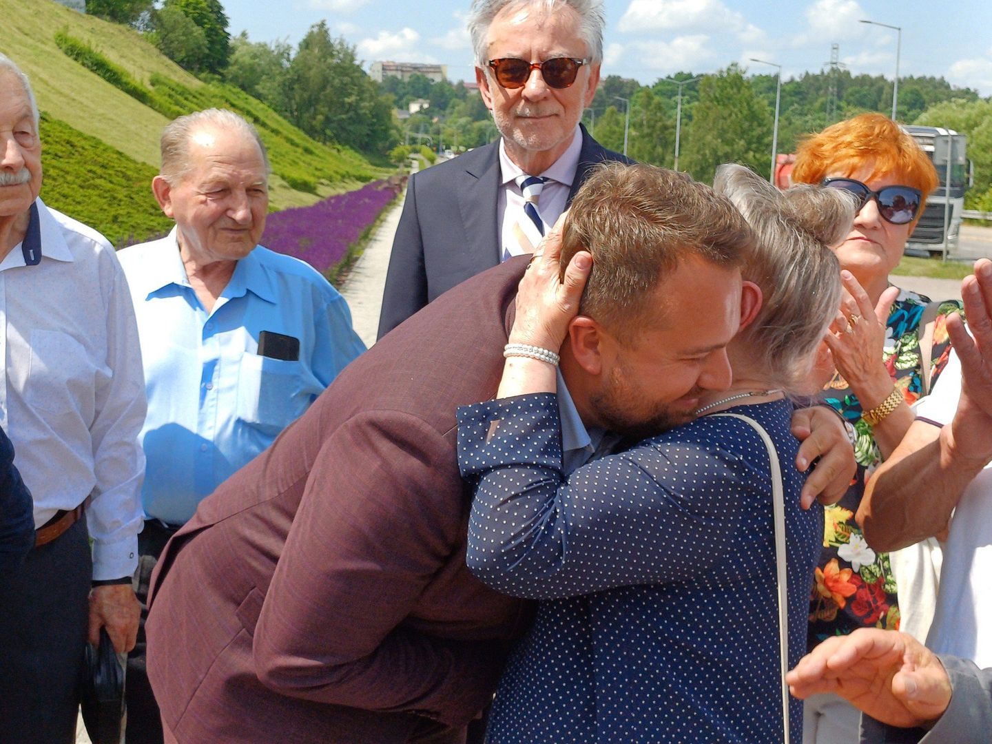 Pasaż na wiadukcie w Starachowicach nazwany imieniem Feliksa Sławka.