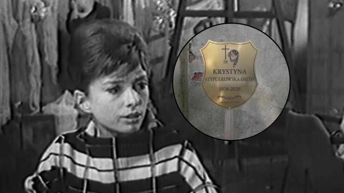 Smutny widok grobu Krystyny Stypułkowskiej, aktorki z PRL-u