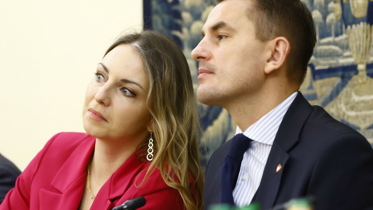 Dzie? w Sejmie
27.11.2023. Warszawa. Dzien w Sejmie. Komisja Edukacji, Nauki i Mlodziezy. Fot. Filip Naumienko/REPORTER 
N/z: Kinga Gajewska, Arkadiusz Myrcha
Filip Naumienko/REPORTER