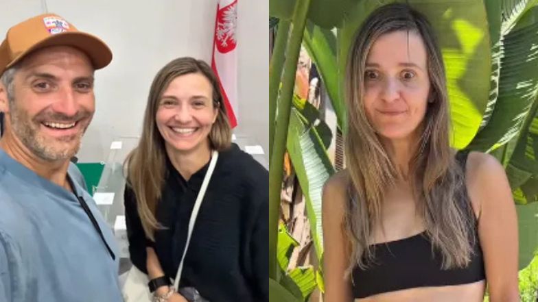 Joanna Koroniewska przypomniała mężowi o wyborach, paradując w b