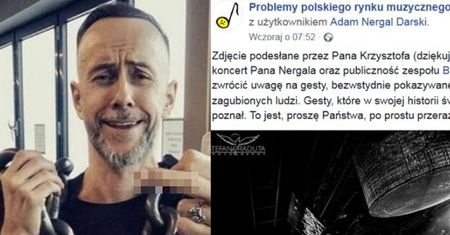 Rozgorączkowany Nergal OBRAŻA LUDZI na Facebooku: "Banda niedouczonych bezmózgich talibów! DO ROBOTY WARCHOŁY!"