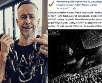 Rozgorączkowany Nergal OBRAŻA LUDZI na Facebooku: "Banda niedouczonych bezmózgich talibów! DO ROBOTY WARCHOŁY!"