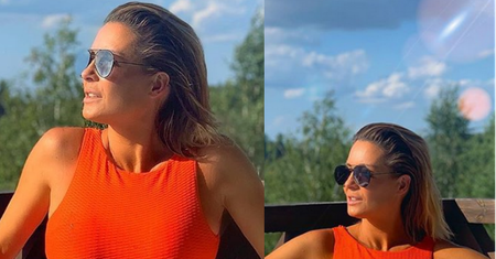 Zrelaksowana Małgorzata Rozenek zdradza swój PRZEPIS NA WĄSKĄ TALIĘ: "Wdech i mocne wygięcie" (FOTO)