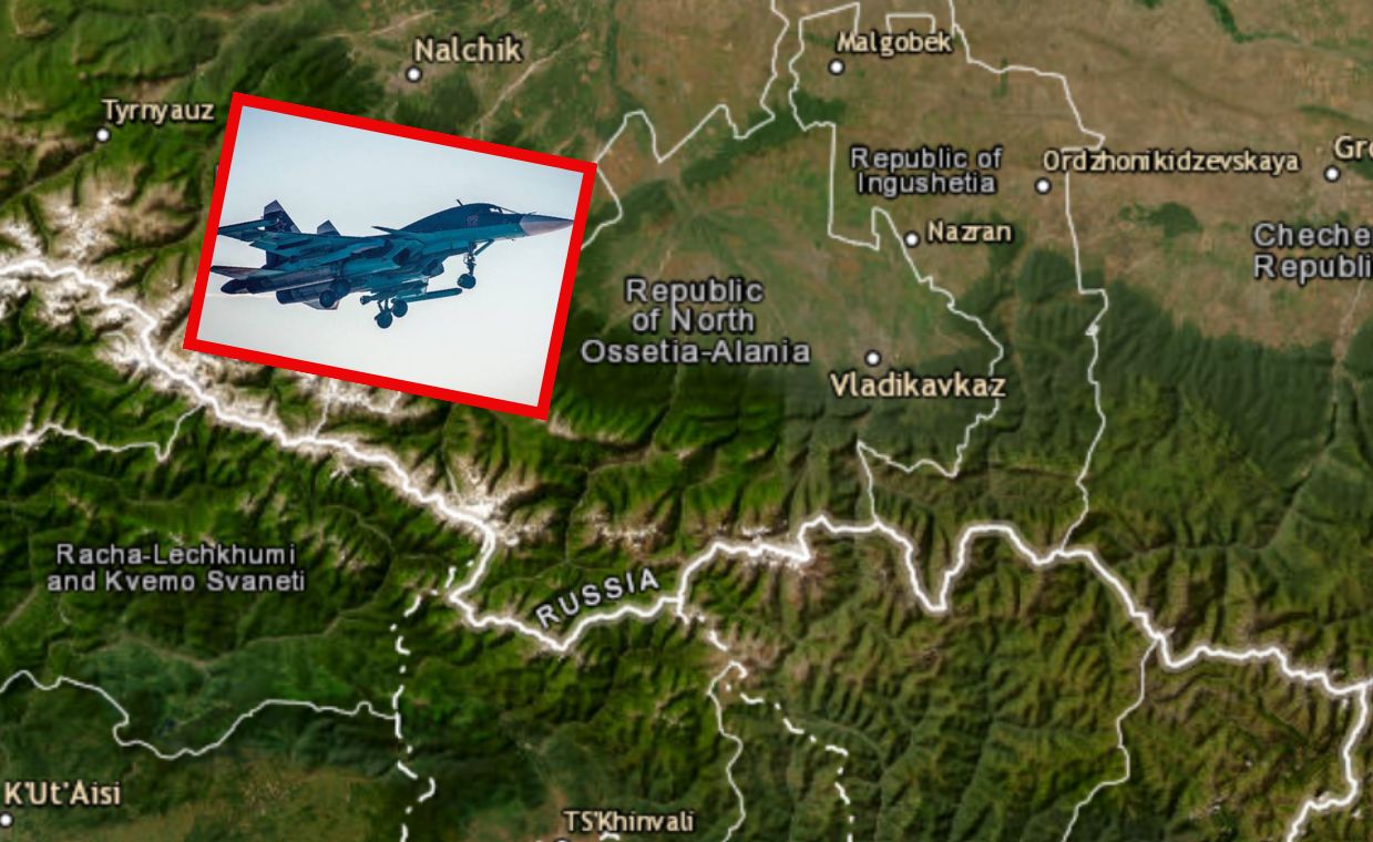 Su-34 fighter jet crashes in North Ossetia during training flight