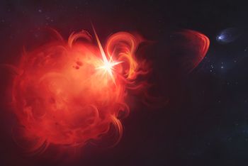 Potężny wybuch na odległej gwieździe. Mógłby zerwać atmosferę