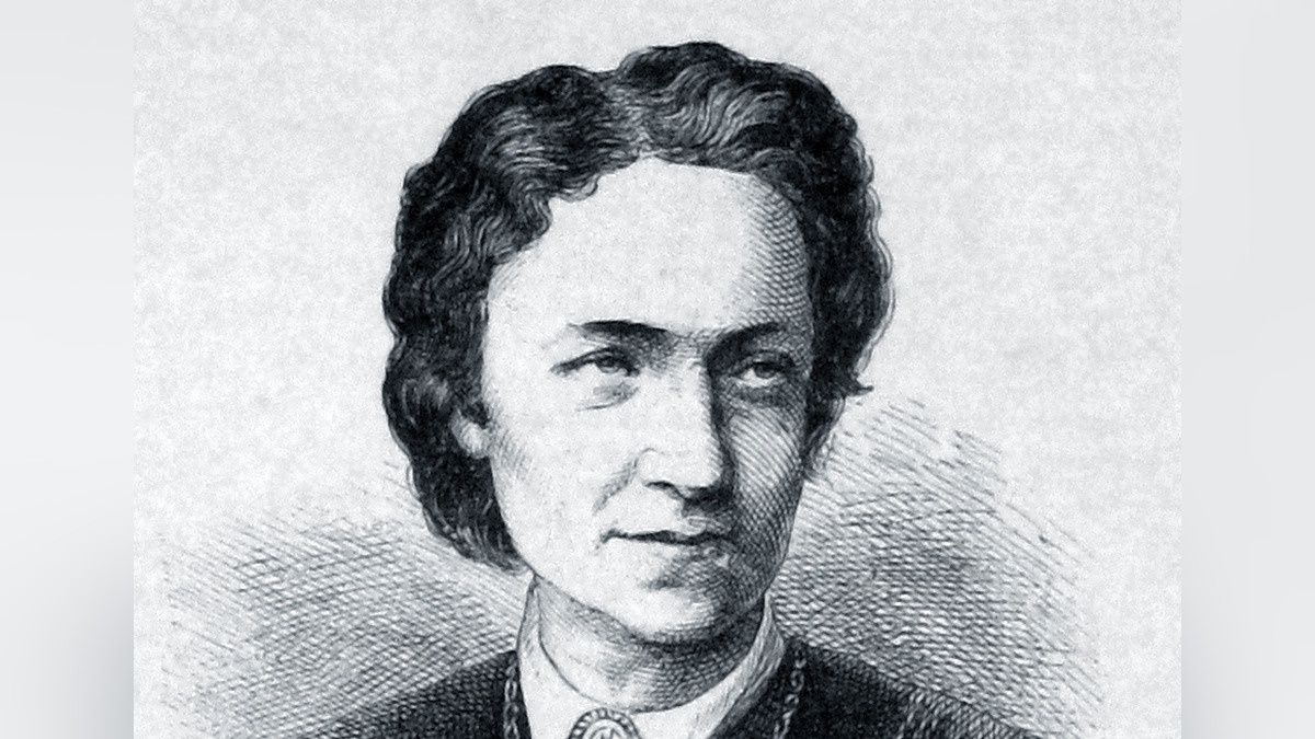 Adele Spitzeder na rycinie z „Die Gartenlaube” z 1873 roku. Fragment.