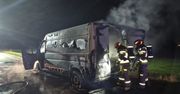 Legnica: Pożar busa na ul. Pątnowskiej